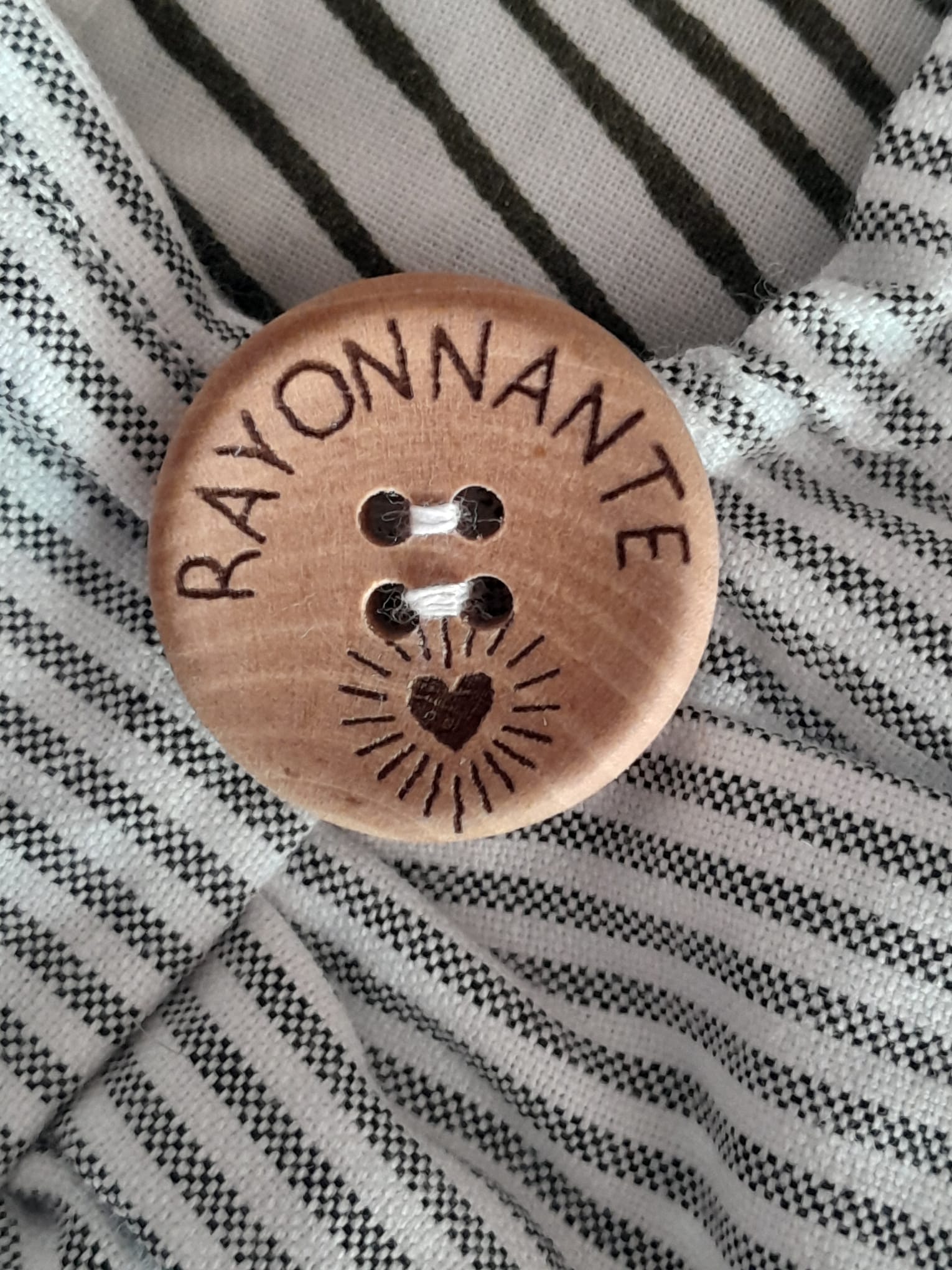Sac origami rayonnante bi-matière gris à rayures + noir à rayures – Image 3