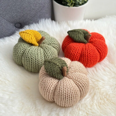 Citrouilles faits main, déco d'automne