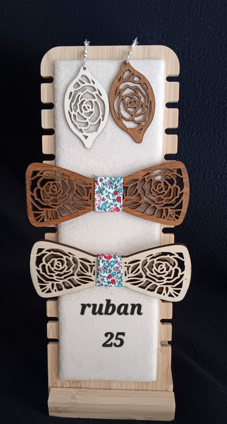 nœud papillon en bois 5 – Image 25