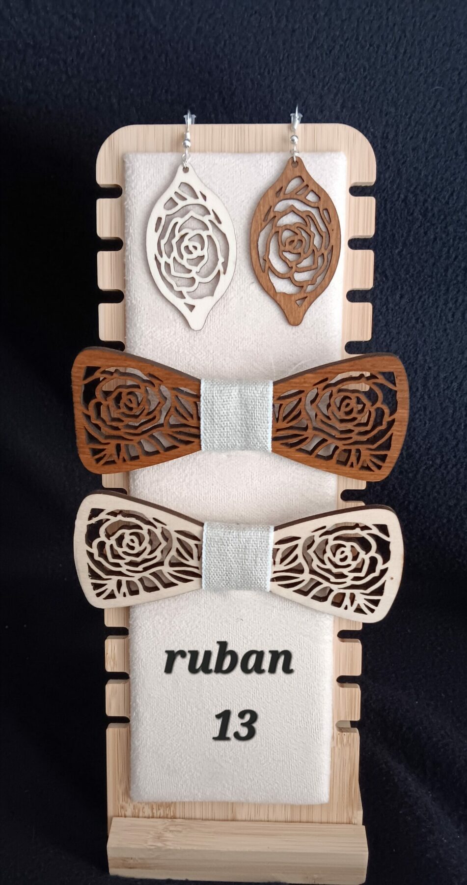 nœud papillon en bois 5 – Image 24