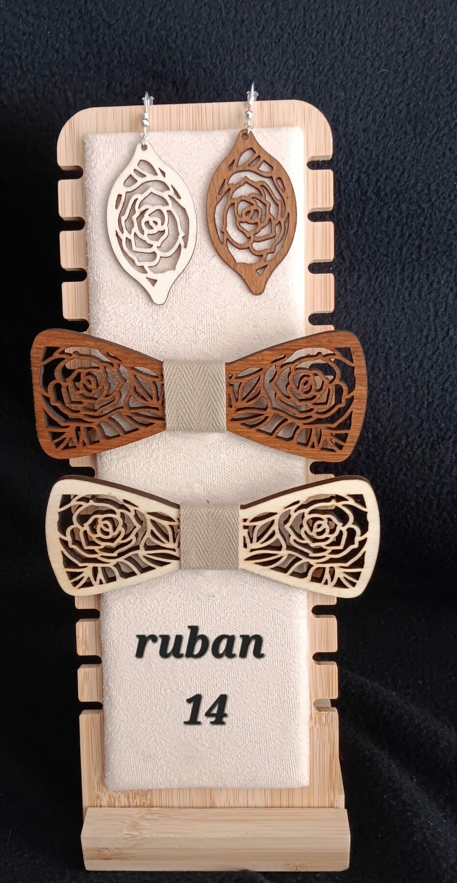 nœud papillon en bois 5 – Image 19