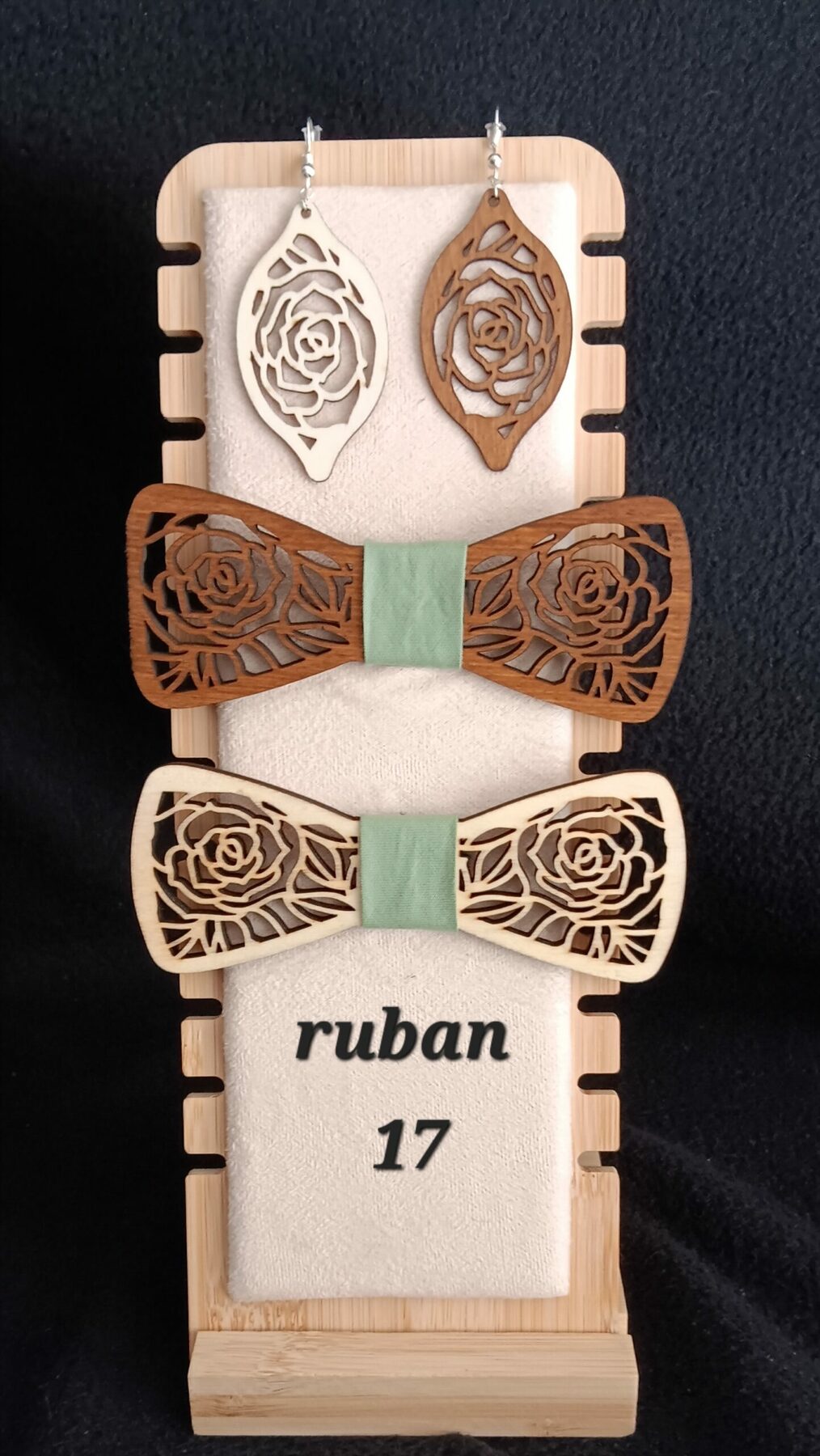 nœud papillon en bois 5 – Image 13