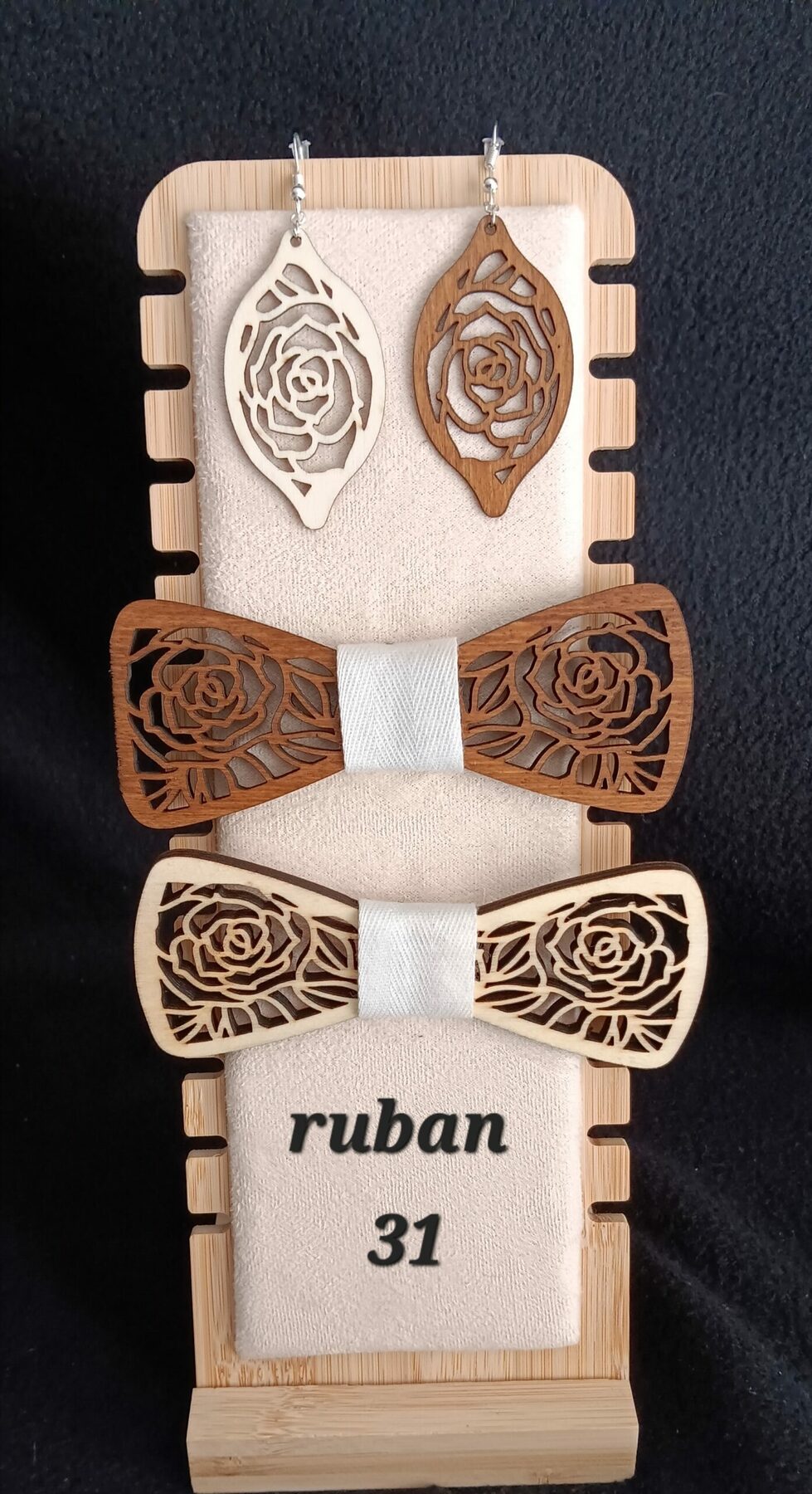 nœud papillon en bois 5 – Image 17