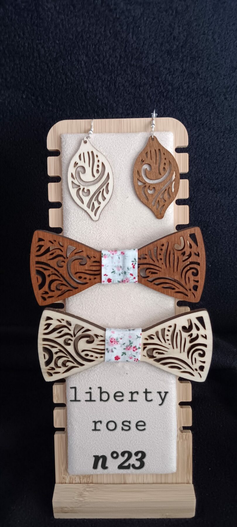 nœud papillon en bois 2 – Image 18