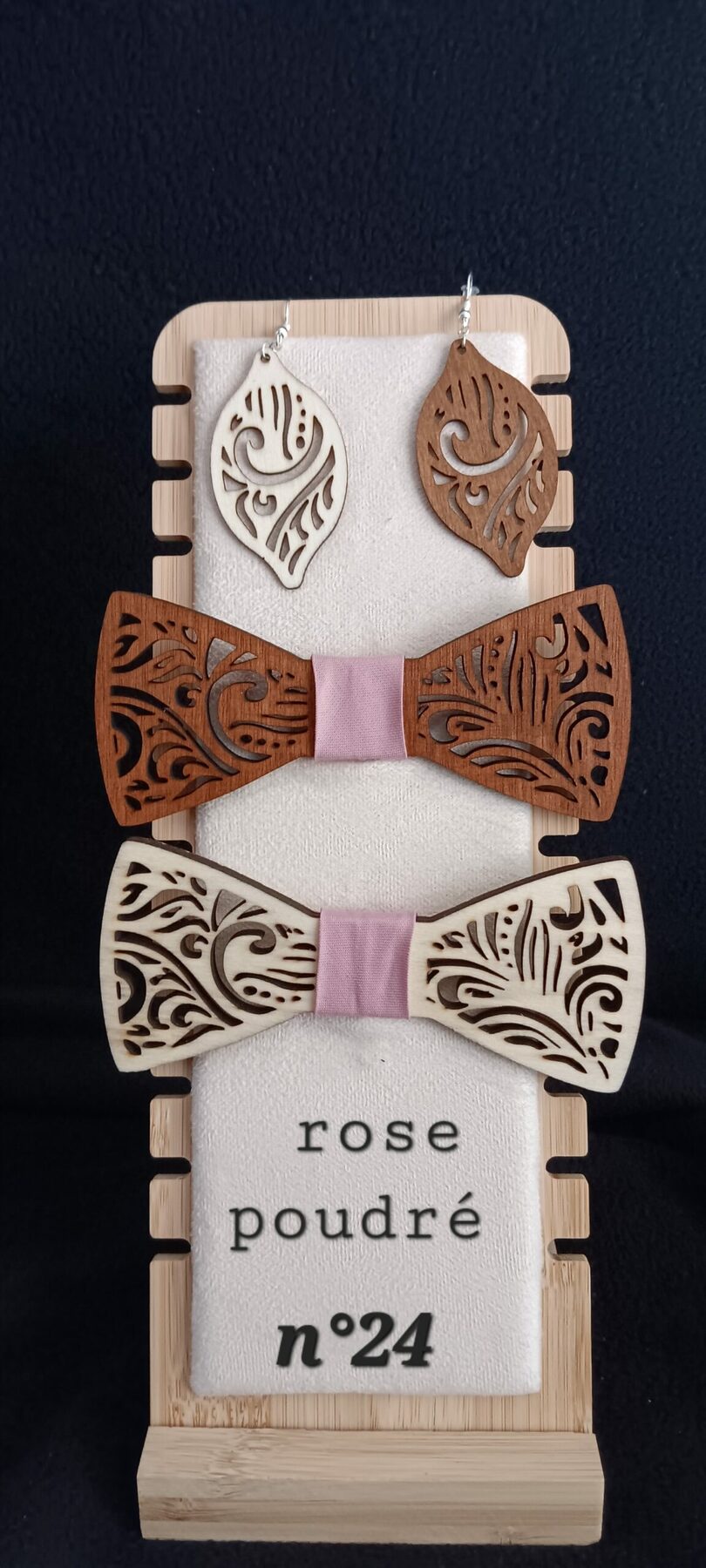 nœud papillon en bois 2 – Image 19