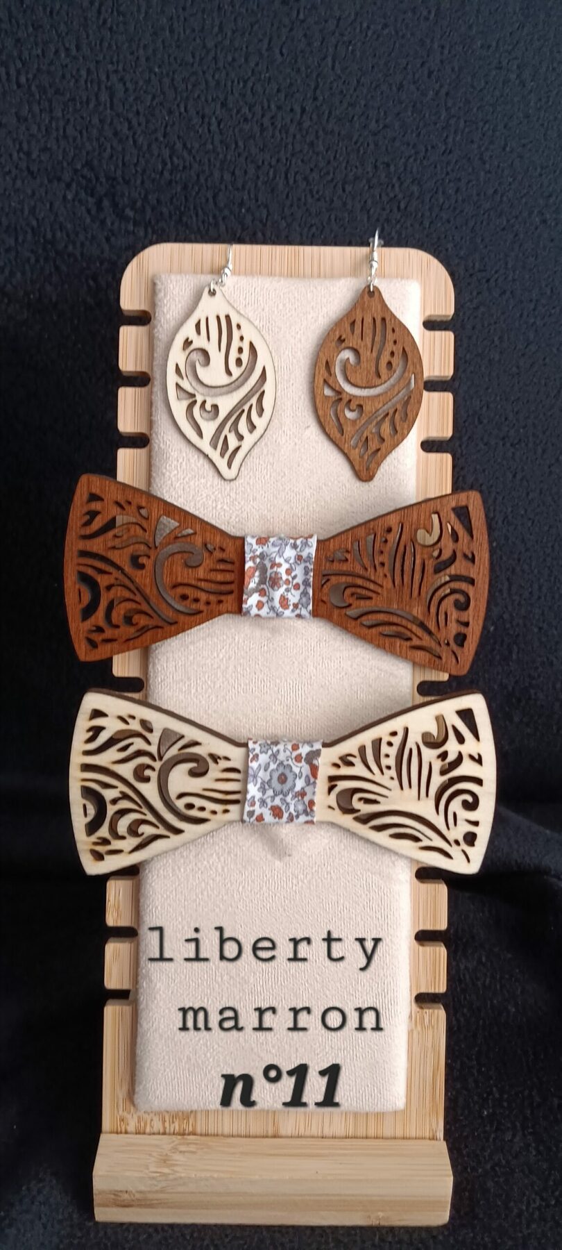 nœud papillon en bois 2 – Image 10