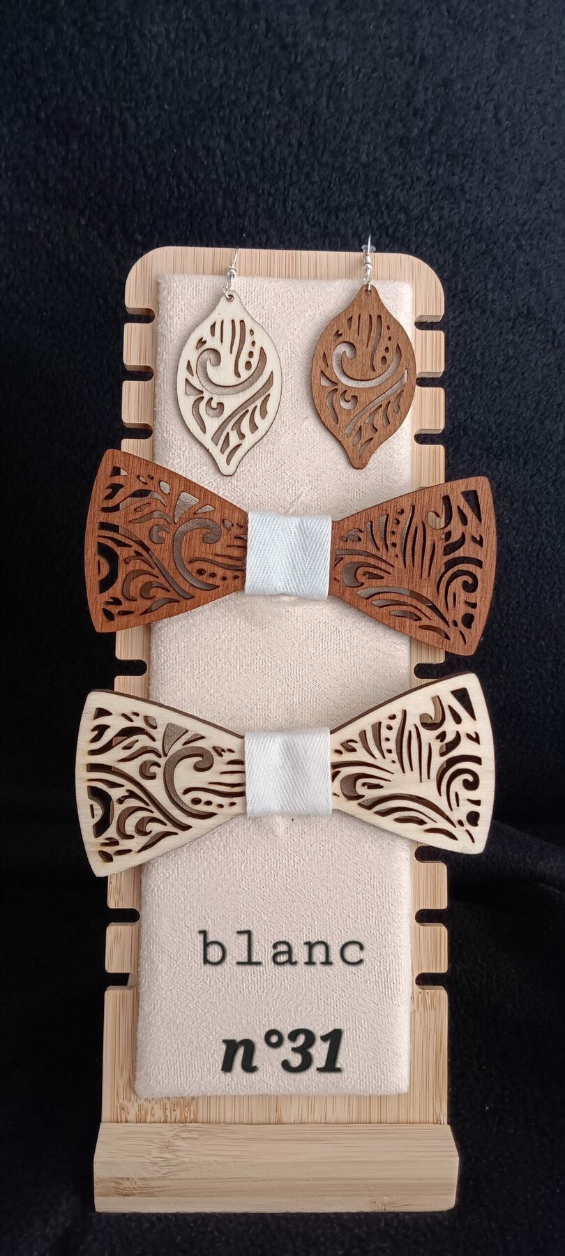 nœud papillon en bois 2 – Image 26