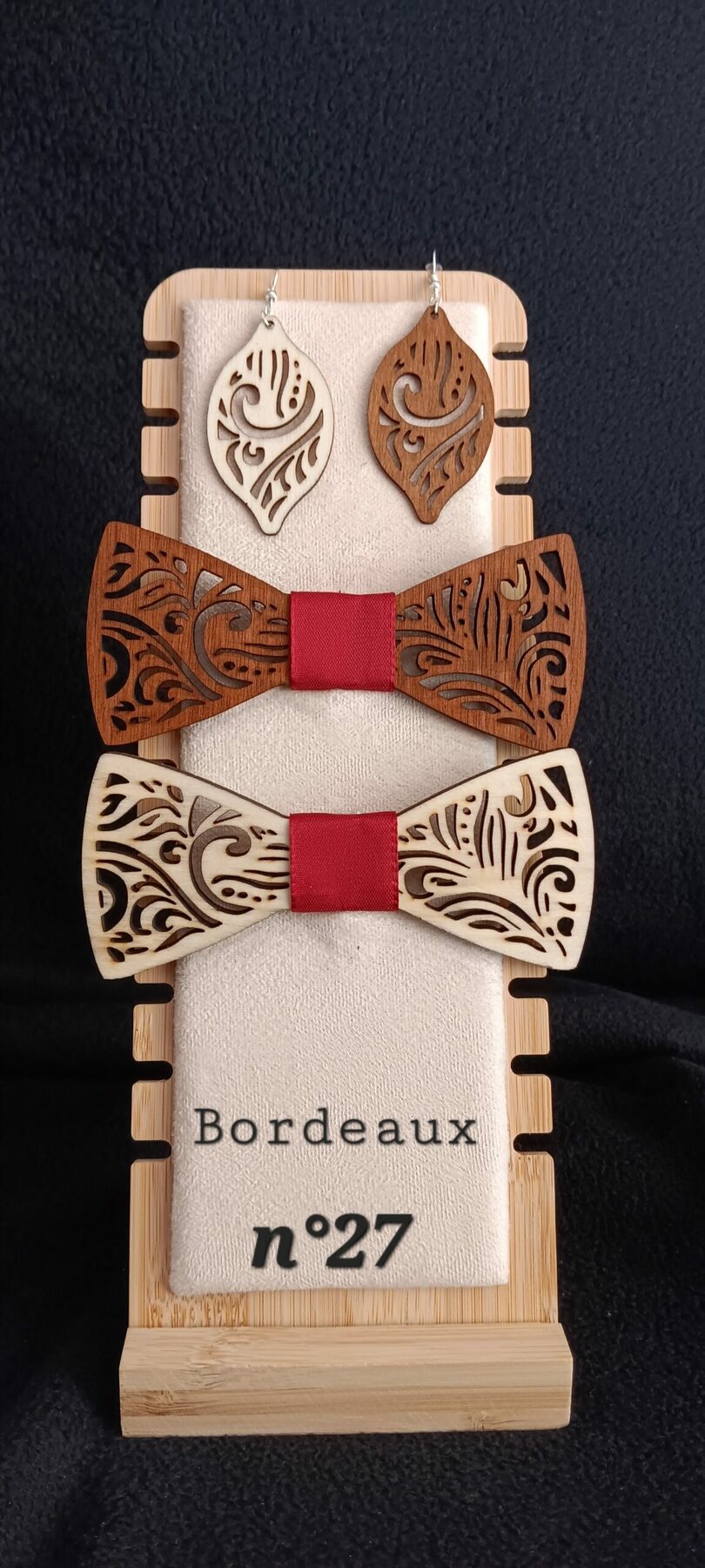 nœud papillon en bois 2 – Image 22