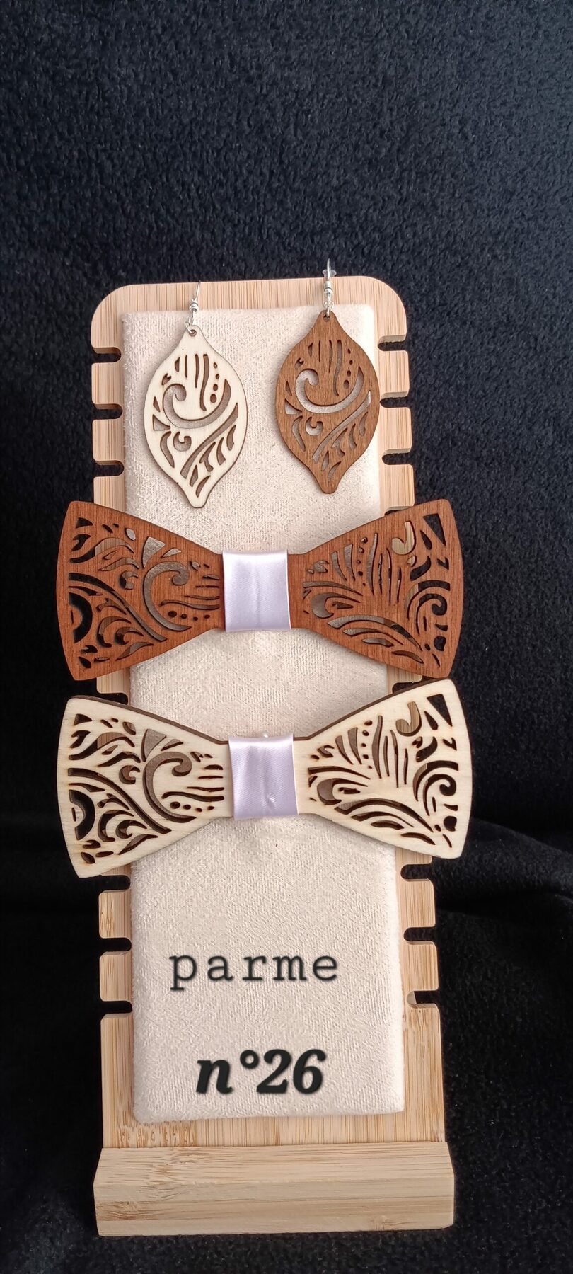 nœud papillon en bois 2 – Image 21