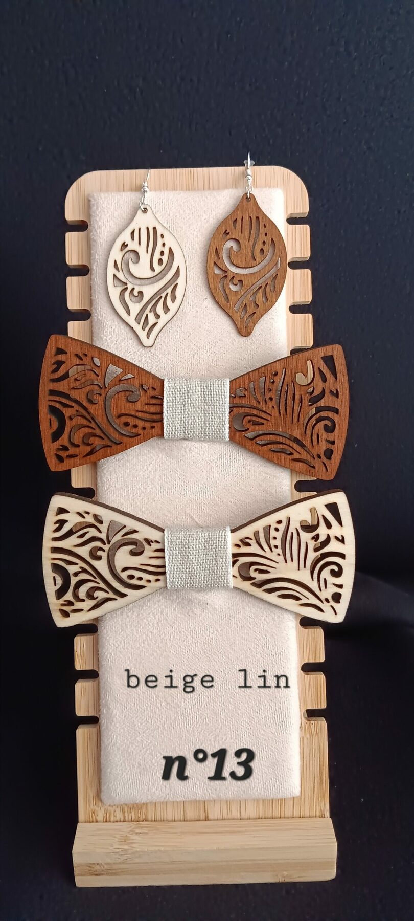 nœud papillon en bois 2 – Image 11