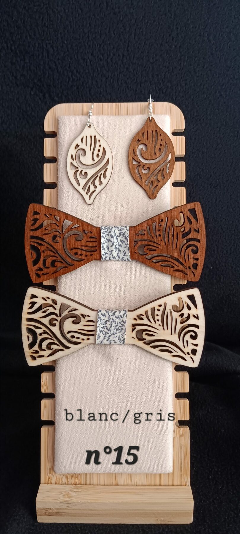 nœud papillon en bois 2 – Image 12