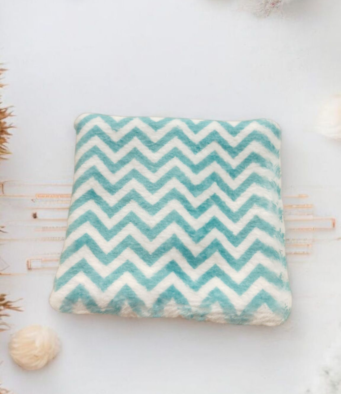 Lot de 4 lingettes lavables pour bébé – Fait main, double face – Image 3