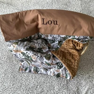 COUVERTURE MOLLETONNEE PERSONNALISEE 90X75cm