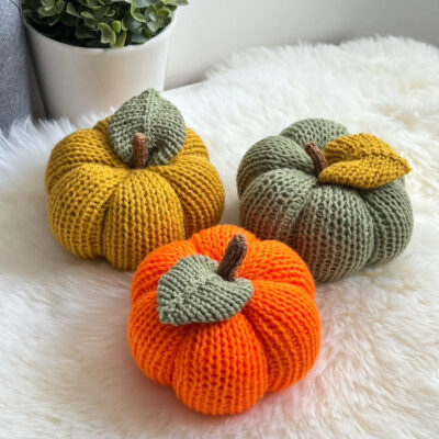 Citrouilles faits main, déco d'automne