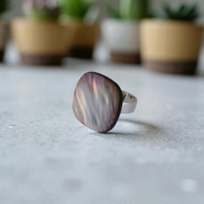 Bague Carré de nacre