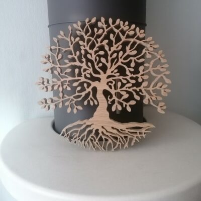 Arbre de vie en Chêne massif, fait main, diamètre 37 cm