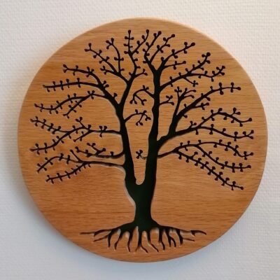 Arbre de vie en chêne à accrocher au mur, belle décoration murale pour votre intérieur, ambiance nature, romantique, originale et reposante.