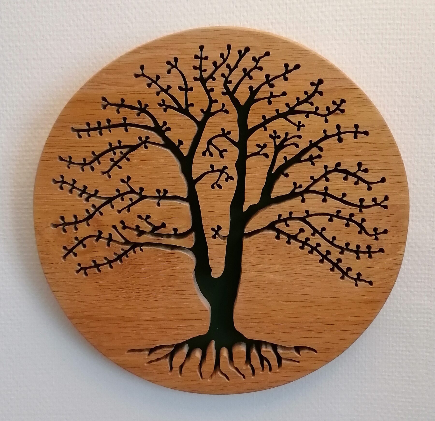 Arbre de vie en chêne à accrocher au mur, belle décoration murale pour votre intérieur, ambiance nature, romantique, originale et reposante.