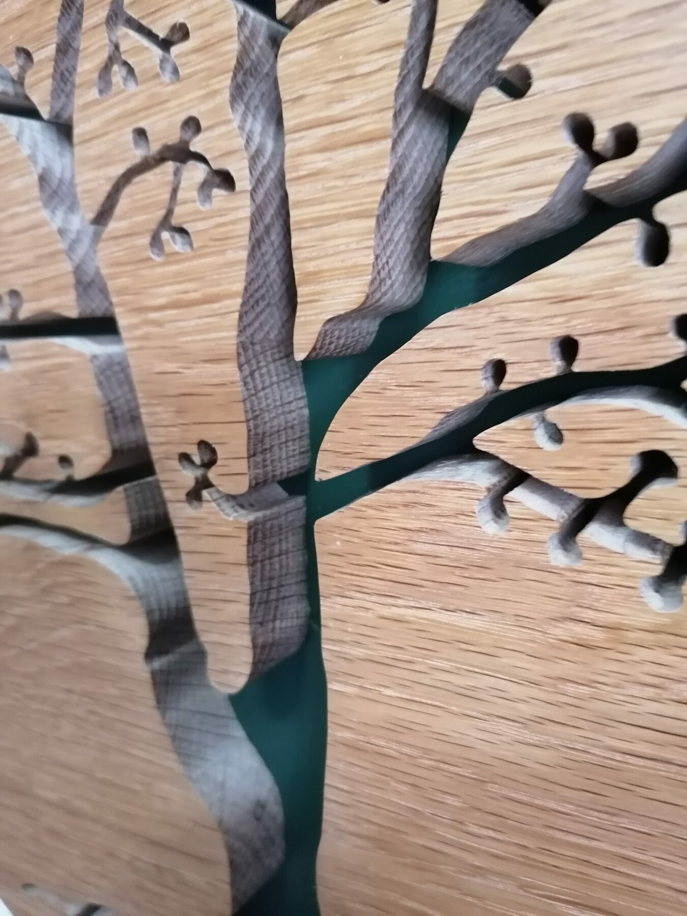 Arbre de vie en chêne à accrocher au mur, belle décoration murale pour votre intérieur, ambiance nature, romantique, originale et reposante. – Image 5