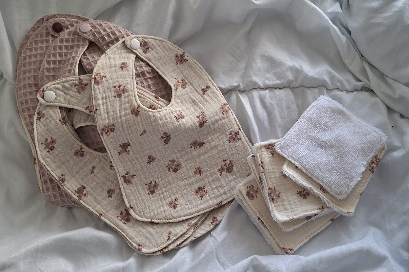 Kit naissance Bavoirs et Lingettes pour bébé – Image 5