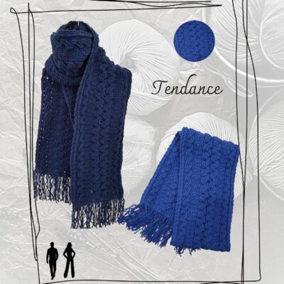 tuto pdf : Echarpe torsade mixte au crochet