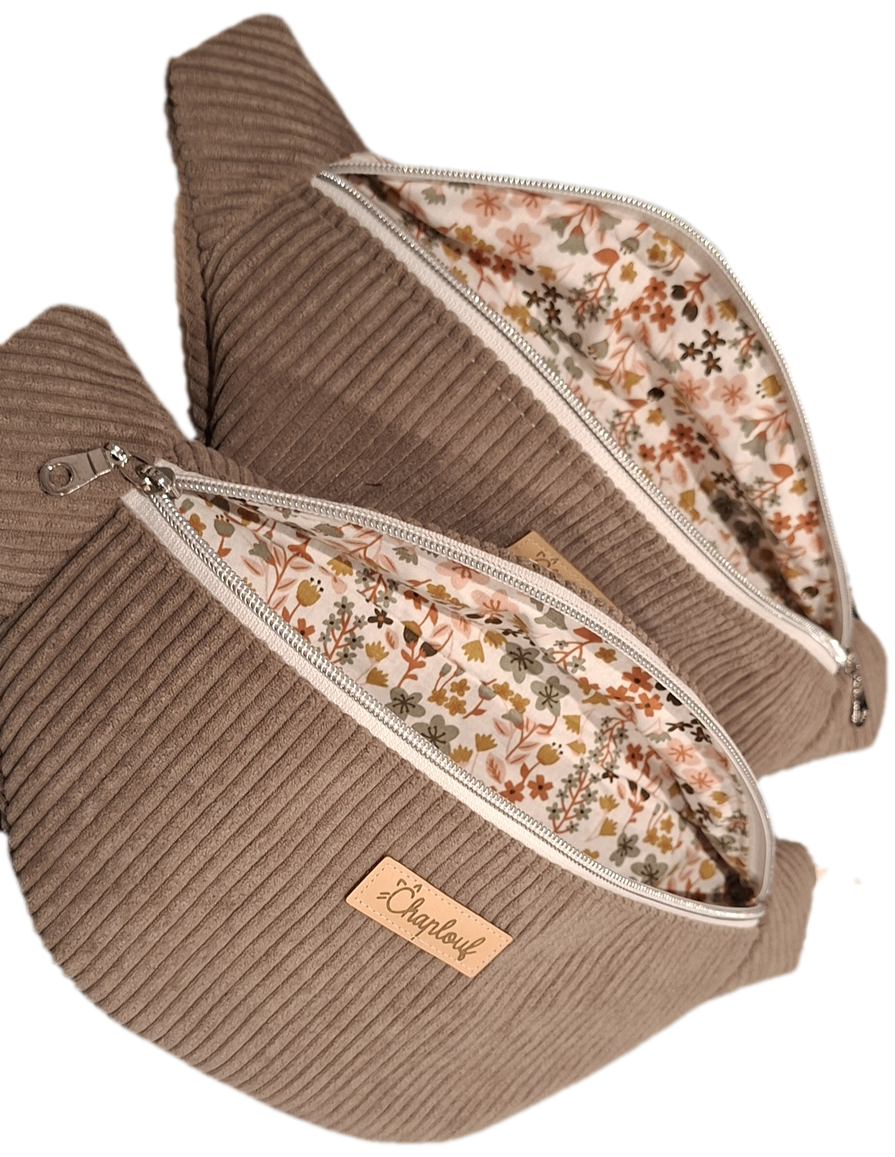 Sac banane velours côtelé collection Automne. Modèles uniques, tissus originaux, fabrication artisanale dans mon atelier gersois. – Image 7