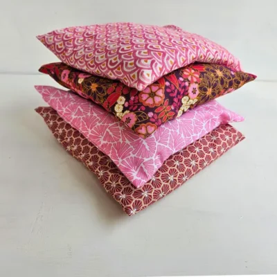 Bouillotte sèche déhoussable, Chaud & Froid (Motifs Roses)