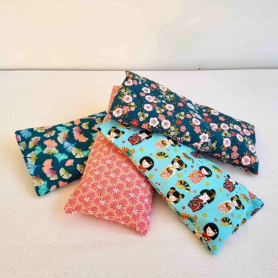 Mini Bouillotte sèche déhoussable, Chaud & Froid (Motifs Japon)