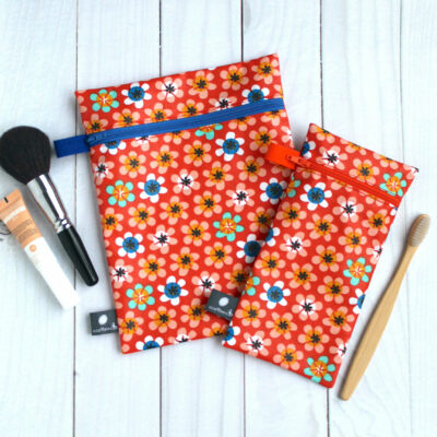 pochettes enduites zippees