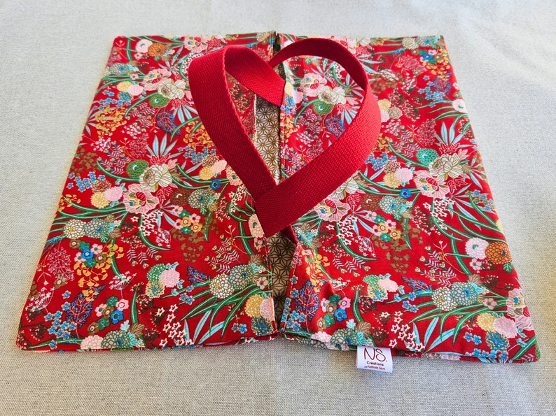Sac à Tarte – Harmonie Rouge – Porte plat réversible – Image 5