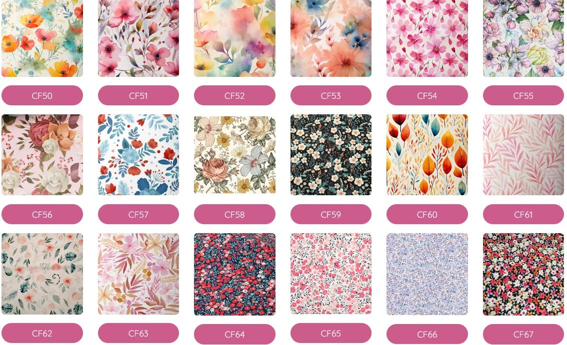 tissu imprimé fleuri