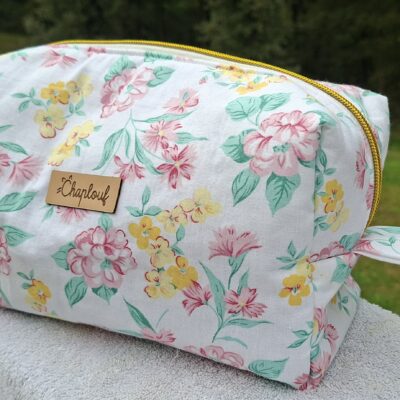 Trousse de toilette "Rétro" UPCYCLING