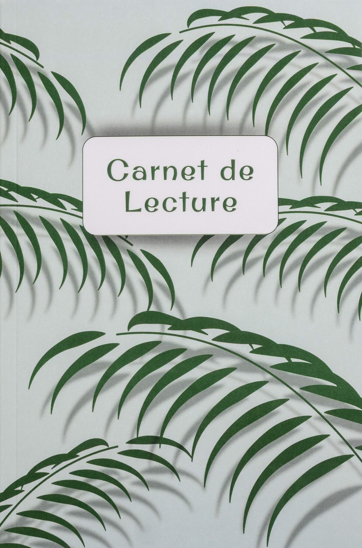 Carnet de lecture a feuille de palmier
