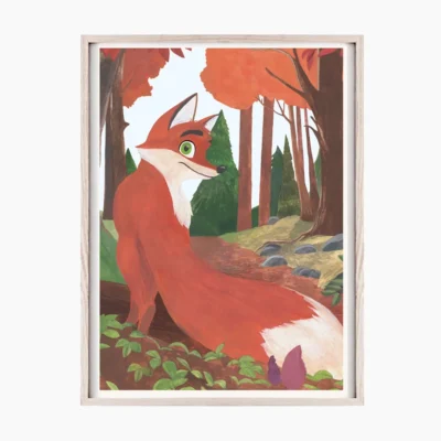 Affiche "Renard en Forêt d’Automne"