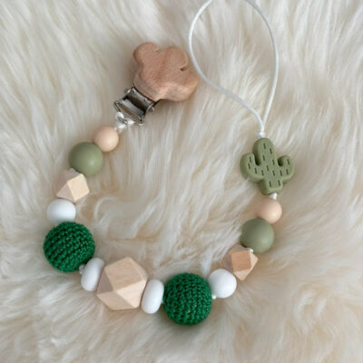 Attache tétine Cactus