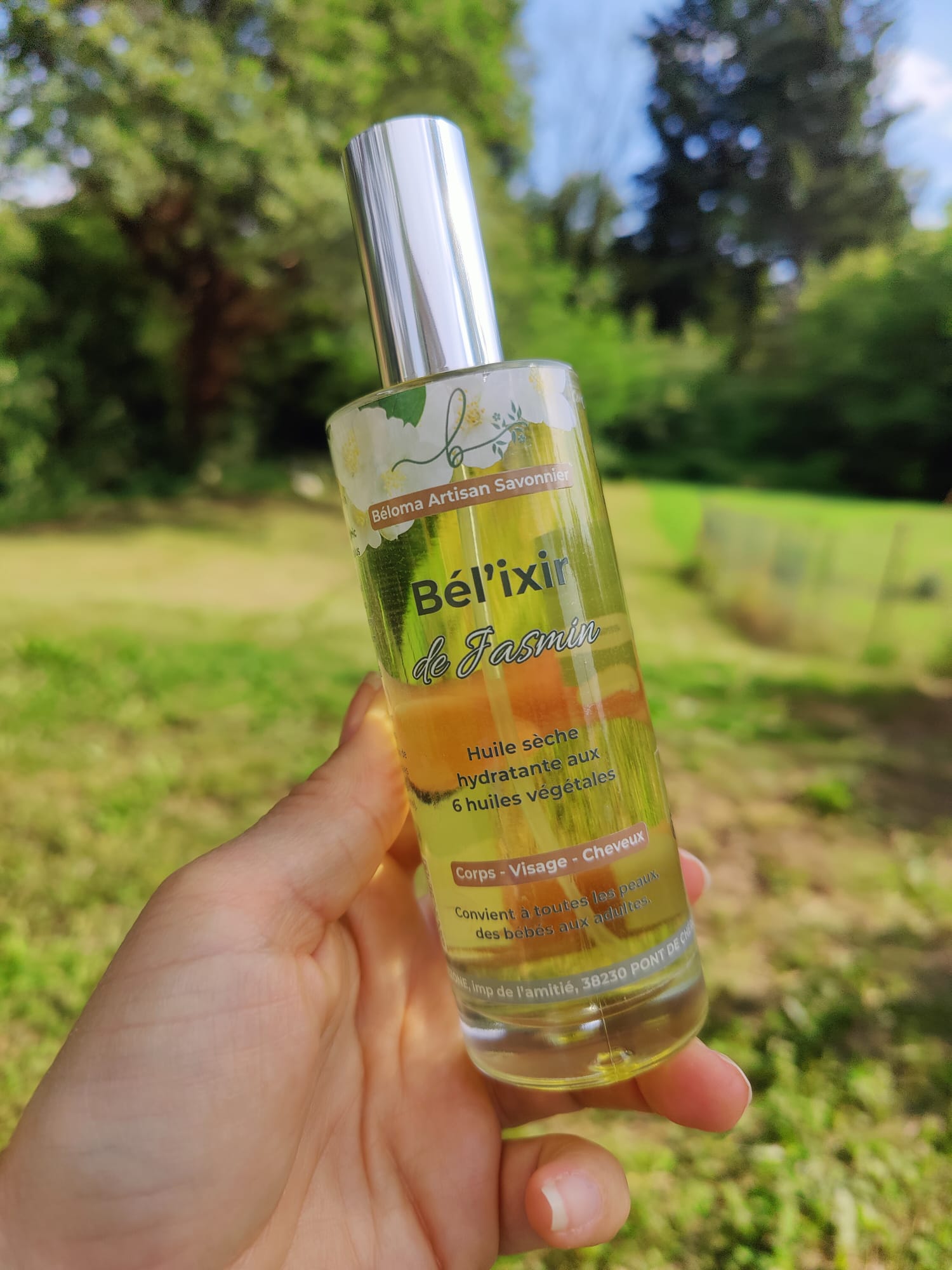 Huile hydratante Précieuse de Fleur de Jasmin BÉL'IXIR de Jasmin