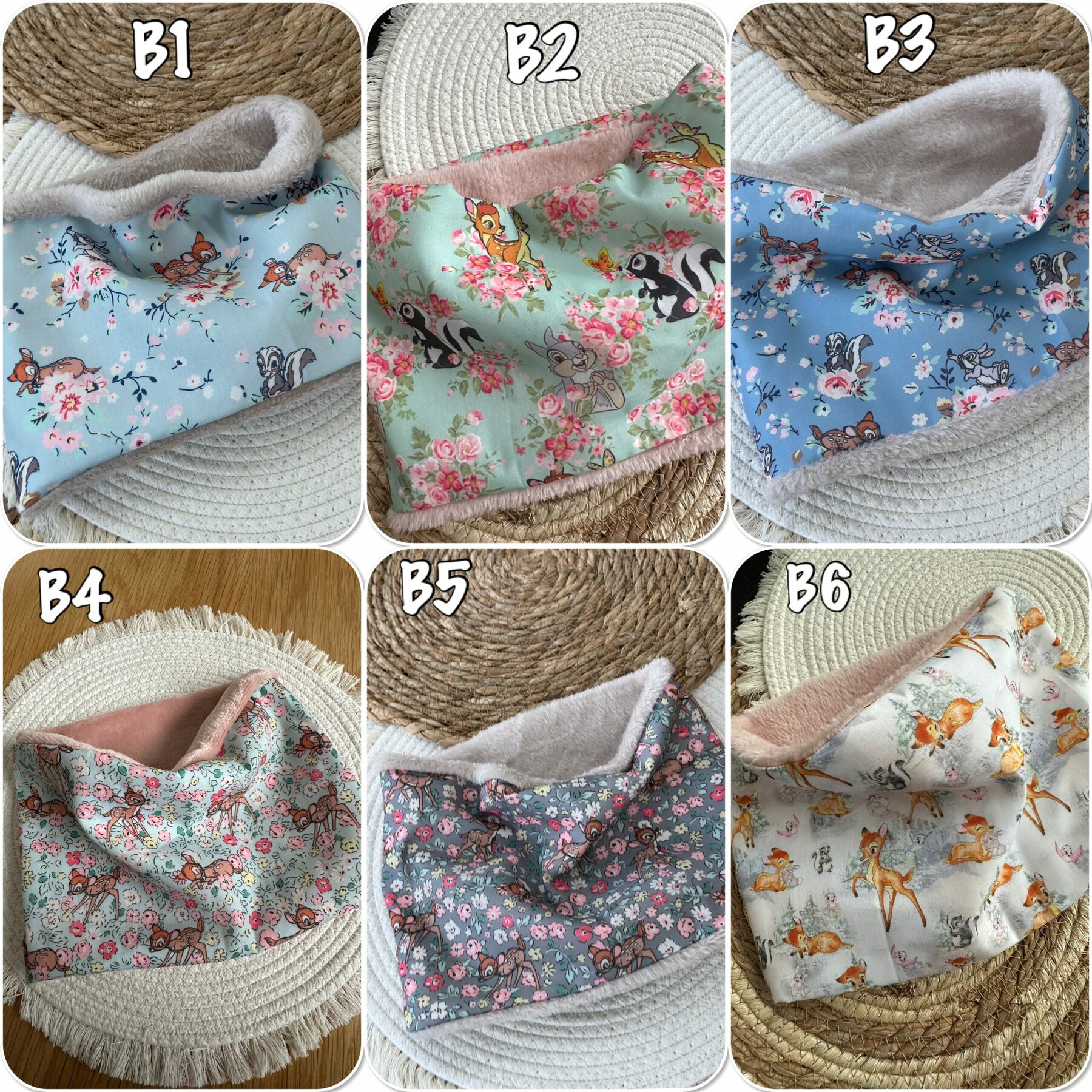 Snood fille Bambi Disney en polaire - Ateliersdisa – Image 3