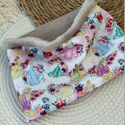 Snood fille princesses Disney en polaire tout doux et chaud - Ateliersdisa