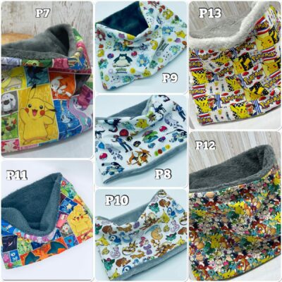 Snood enfant polaire motifs Pokémon, cache cou enfant polaire personnages Pokémon - Ateliersdisa
