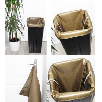 Sac poubelle lavable et réutilisable KAKI (50L)