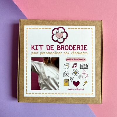 Kit de broderie Petits bonheurs