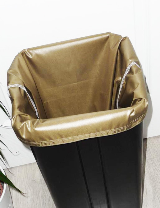 Sac poubelle lavable et réutilisable KAKI (50L)