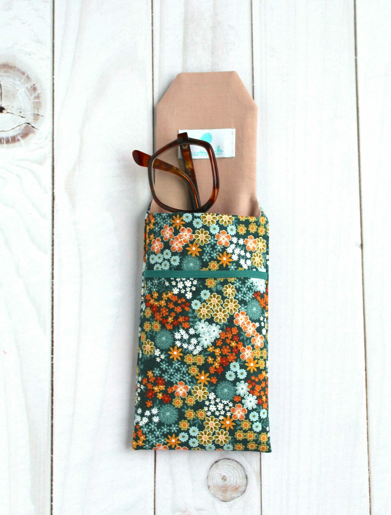 pochette lunettes fermeture elastique