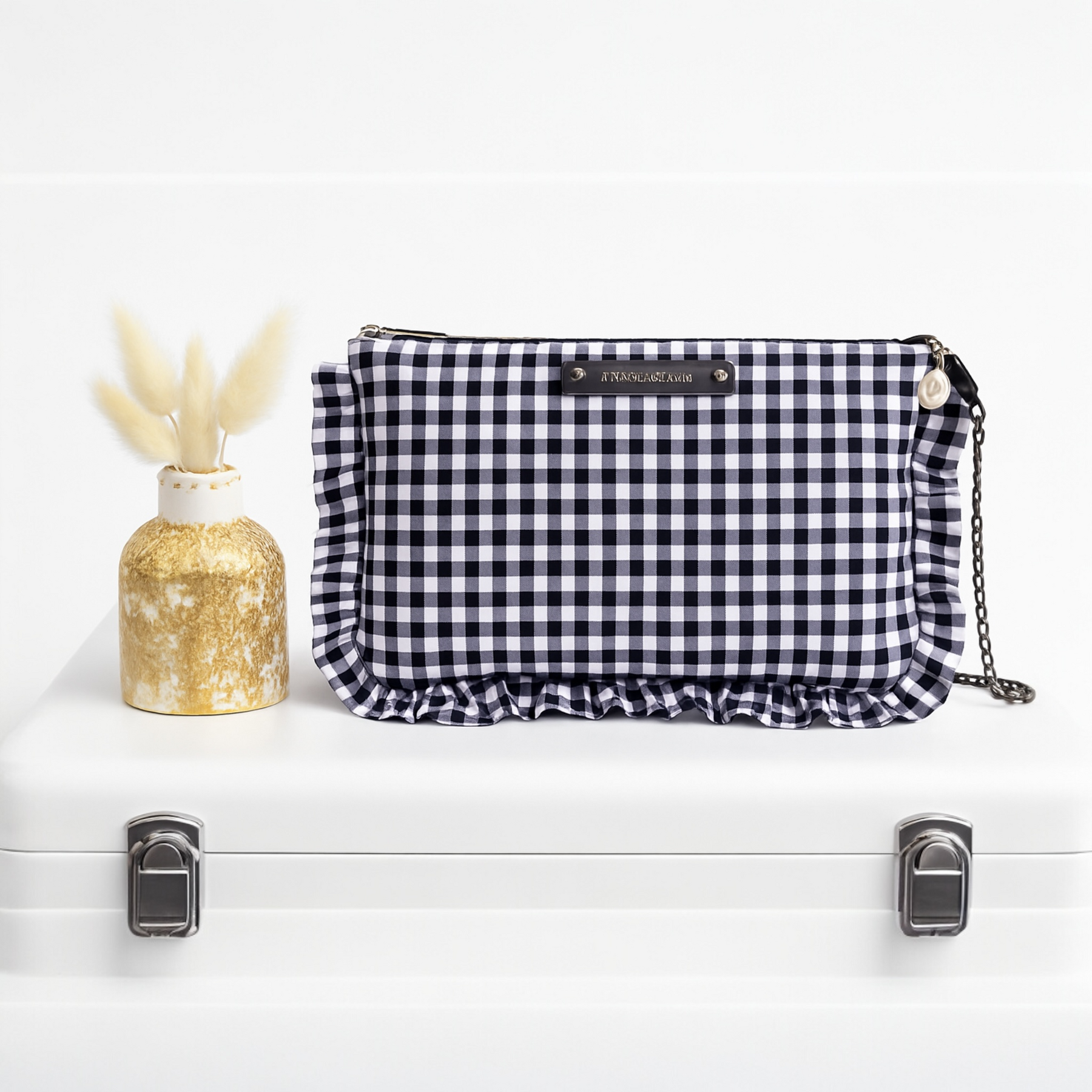 Sac bandoulière vichy noir & blanc