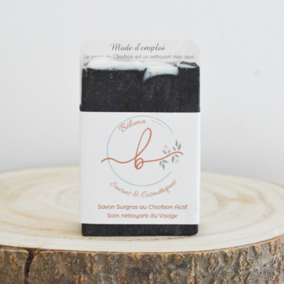 Savon surgras Charbon Noir - Savon de Soin du visage -Détox intense