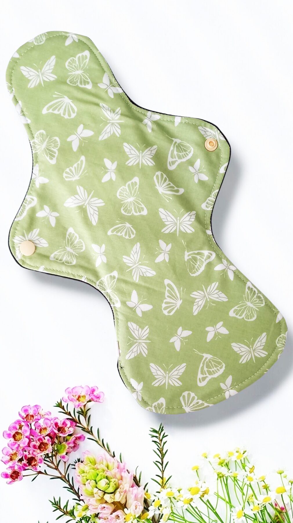 Pack 7 serviettes hygiéniques lavables ROSES (xl / nuit et flux abondants) - serviettes menstruelles lavables - Zéro déchet - shl - serviettes périodiques