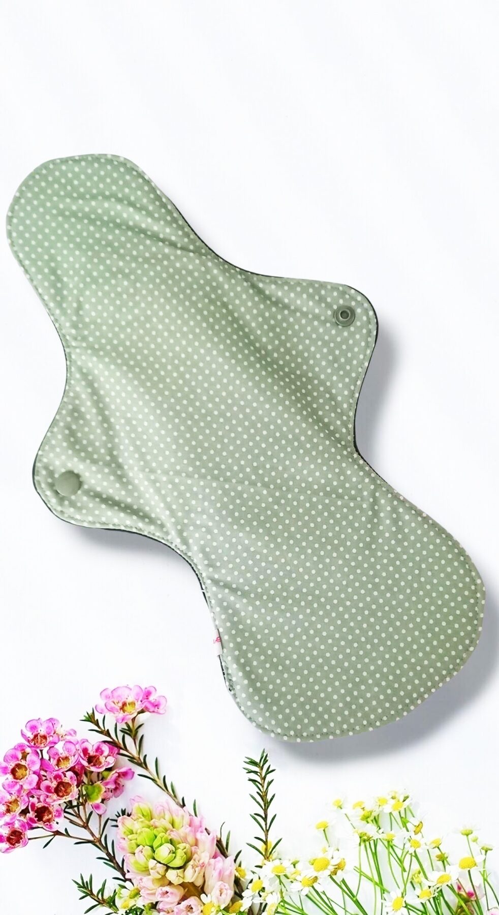 Pack 7 serviettes hygiéniques lavables EUCALYPTUS (xl / nuit et flux abondants) - serviettes menstruelles lavables - Zéro déchet - shl - serviettes périodiques