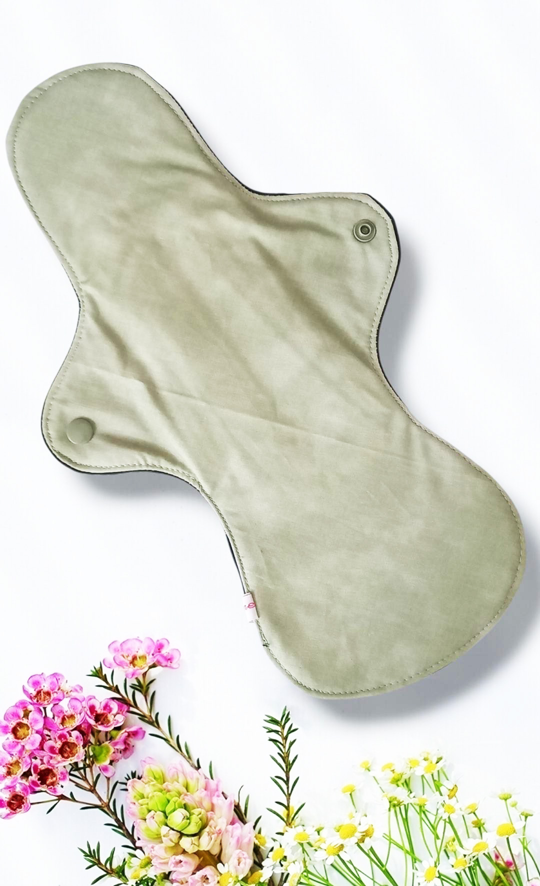 Pack 7 serviettes hygiéniques lavables EUCALYPTUS (xl / nuit et flux abondants) - serviettes menstruelles lavables - Zéro déchet - shl - serviettes périodiques
