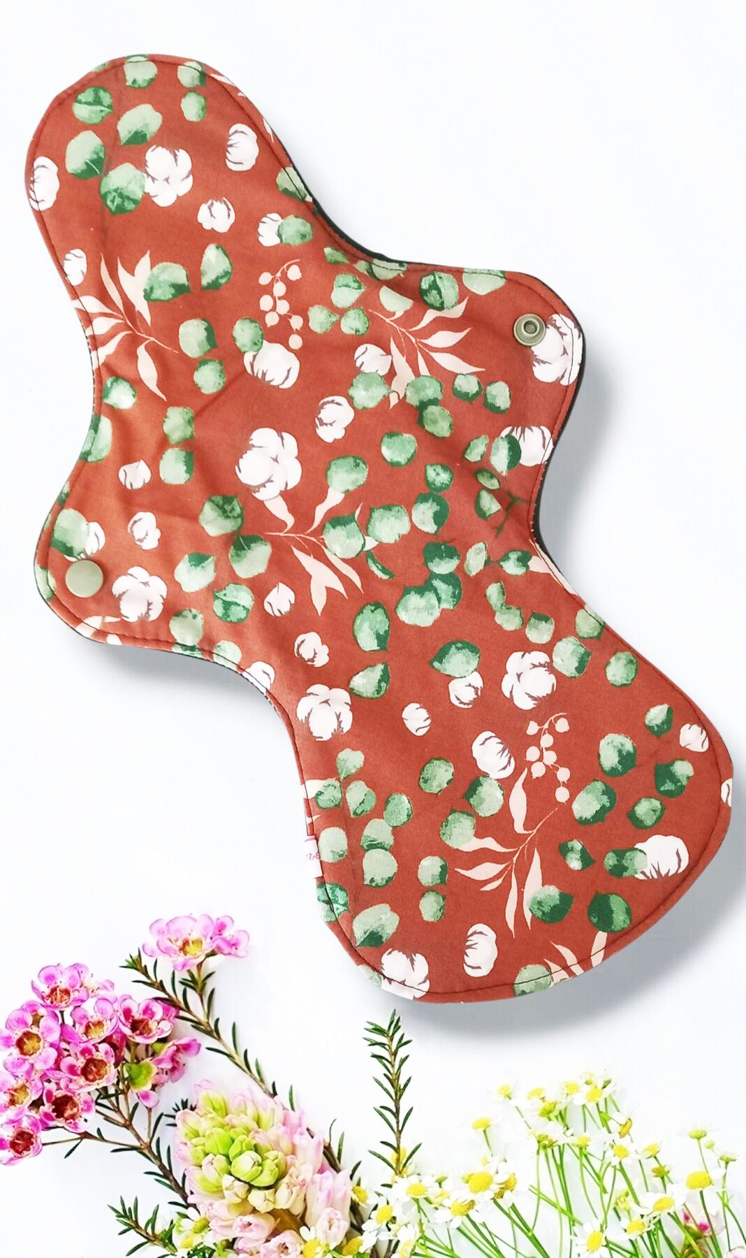 Pack 7 serviettes hygiéniques lavables EUCALYPTUS (xl / nuit et flux abondants) - serviettes menstruelles lavables - Zéro déchet - shl - serviettes périodiques