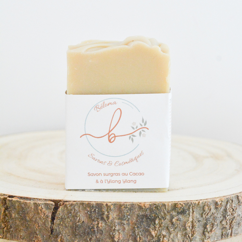 Savon surgras Ylang et Beurre de Cacao - crémeux et parfumé